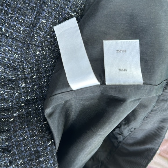 Ann Taylor Loft Petites Tweed Wool Shimmer Skirt Black 2P - Picture 7 of 8